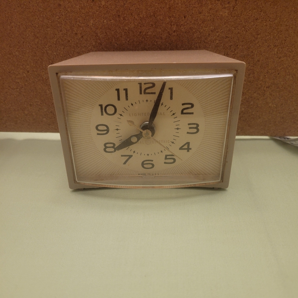 Vintage General Electric Bedside Alarm Clock